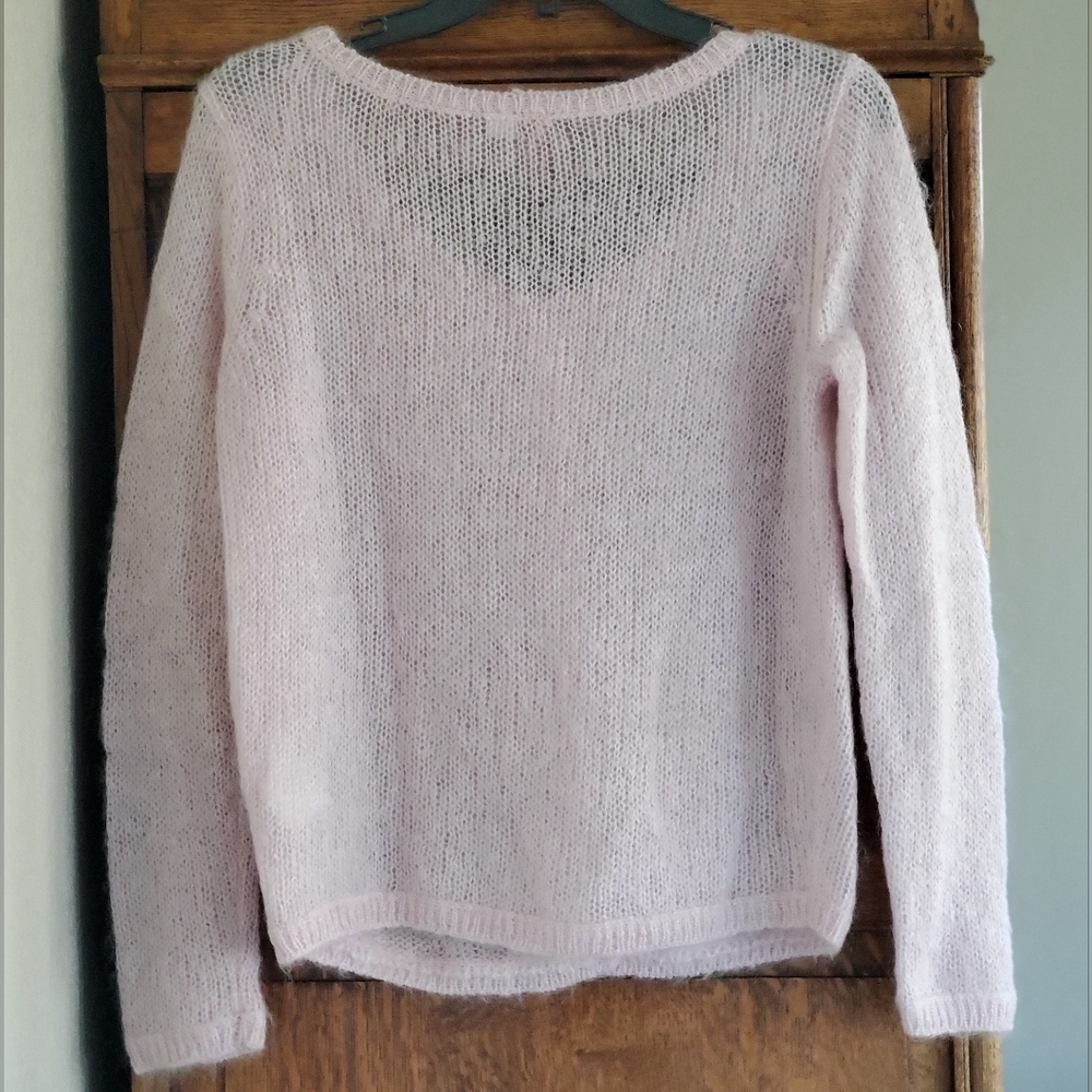 DIVIDED by H&M PINK MOHAIR CARDIGAN EUC SIZE 8 - Picture 2 of 16